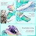 LEVYTEMP Adjustable Girls Ice Skates for Kids - Ice Skating Shoes - Hockey Lace-Up Skates for Youth Beginners,Pink Blue Green