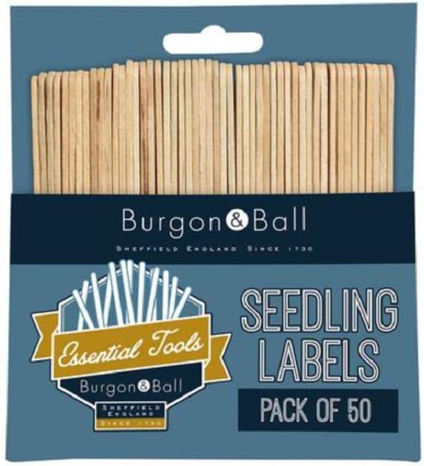 Burgon & Ball GYO/PLAB Wooden Seedling Label 50-Piece Set