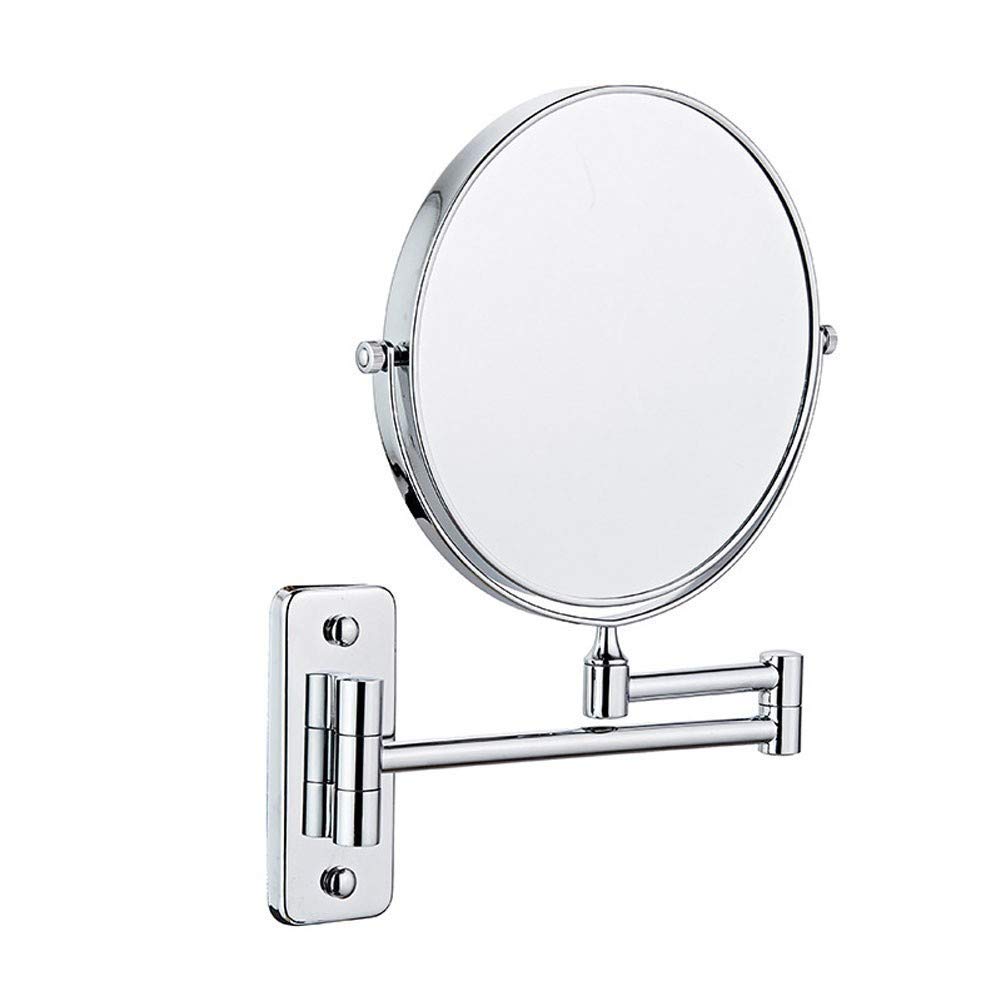 Miroir mural grossissement 3X 1X cosmétique pivotant de salle de bain