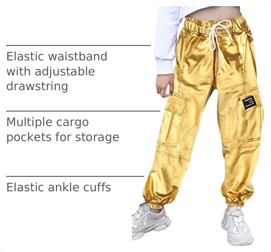 Image of SANGTREE Girls & Womens Drawstring Cargo Jogger Pants,3 Years - Women 3XL