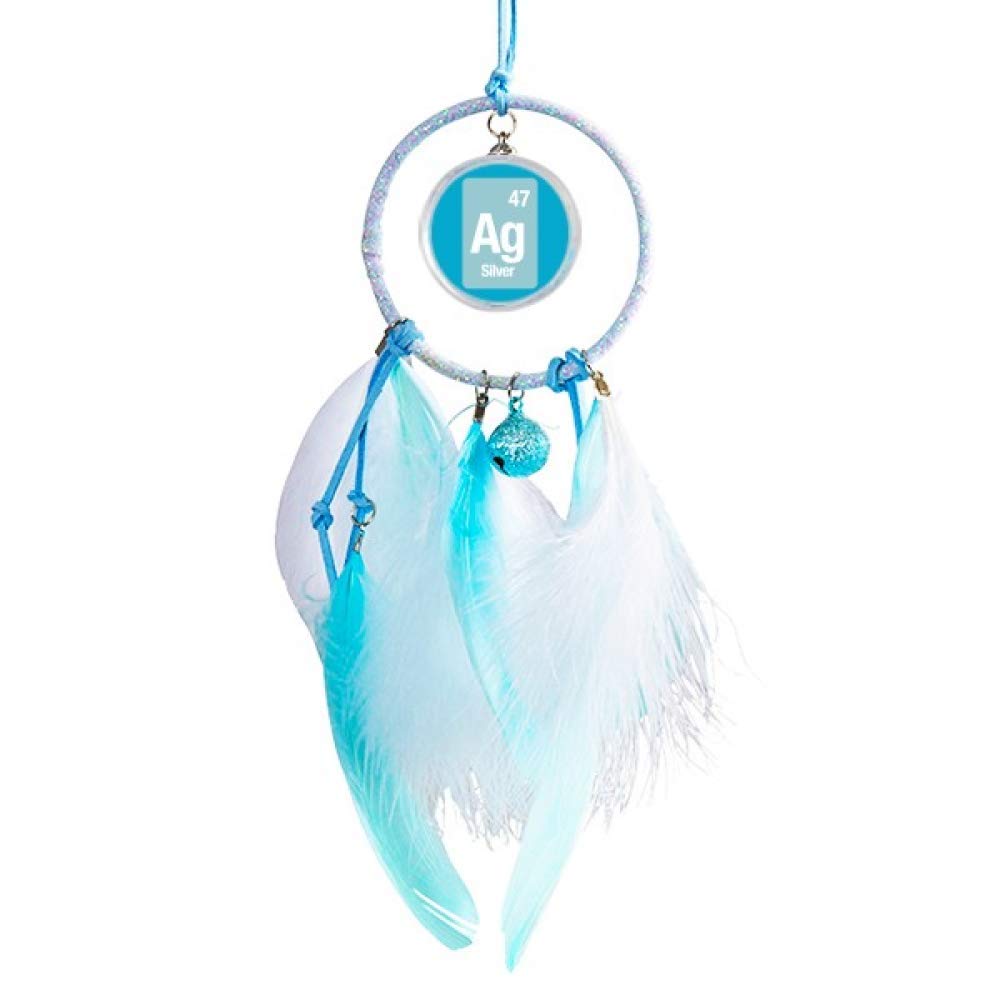 Ag Silver Chemical Element Science Dream Catcher Wind Chime Car Hanging Pendant