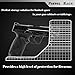 Nswern Pistol Rack Universal Protective Handgun Storage,Handgun Rack for Gun Safe Gun Cabinet Storage, Gun Magazine Holder, 2 Gun Holder Fit Most Pistols (Twin Pistol Rack)