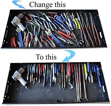 MLTOOLS | Pliers Organizer | Pliers Cutters Organizer | Rack Holder Storage | 30 inch Long Holds 32 Tools | P8241