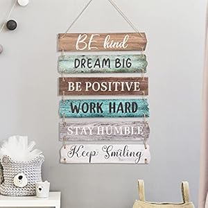 6piecesrusticwallhangingplaquesigninspirationalwallartfarmhousewoodendoorsignspositiveplaquewithquotesmotivationalquotedecorforofficebedroomlivingroomretrostyle  Urban Country Home Decor 6 pieces rustic wall hanging plaque sign inspirational wall art farmhouse wooden door signs positive plaque with quotes motivational quote decor for office bedroom living roomretro style  urban country home decor