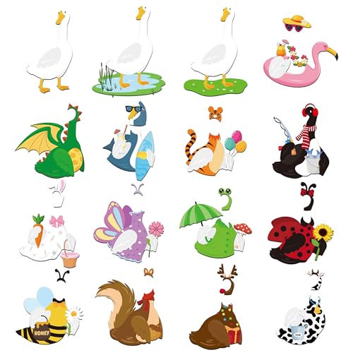 Set de Imán Disfraces de Ganso PANTIDE 16 Piezas