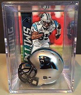 Carolina Panthers NFL Helmet Shadowbox w/Steve Smith card
