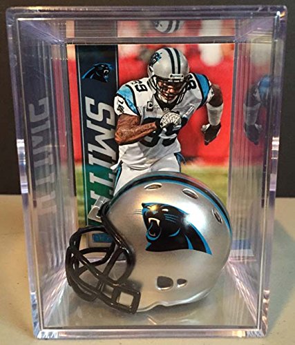 Carolina Panthers NFL Helmet Shadowbox w/Steve Smith card
