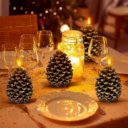 Yongmao Pine Cone Flickering Flameless Candles thumb #2