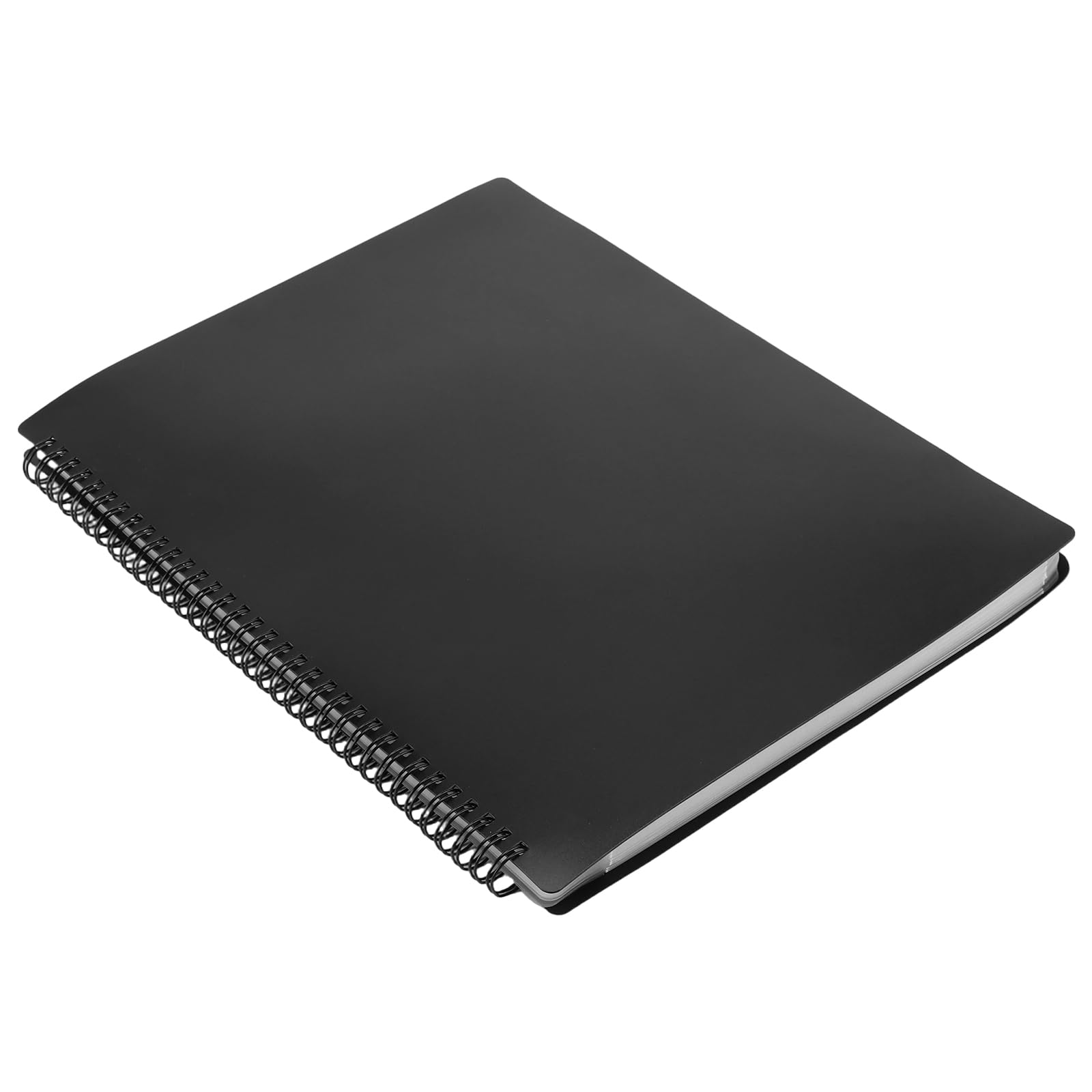 2 Stück Schwarz Notenmappe A4, 30 Seiten/60 Taschen Chormappe, Wasserdicht Kunststoff Präsentationsmappe für Musiknoten, Chorblätter