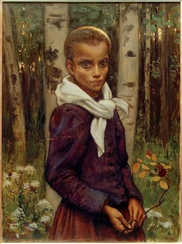 Cuadro lienzos fotos Ragazza pintura famosa Gallen Kallela decoración sala de estar 60x90