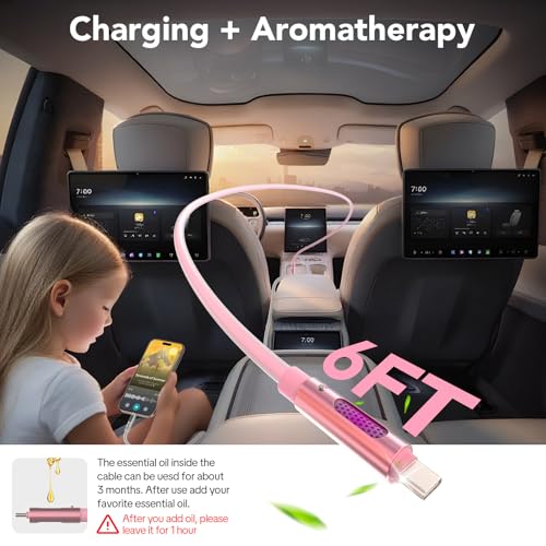 Image of MFish 240W USB-C to USB-C Cable (PD 3.1 EPR), 480Mbps Speed, Fast Charging Type C Cable for MacBook Pro /Air, iPhone 17 /16 Pro, Galaxy S25 /S24, Laptops, iPad, Durable Silicone, 6FT Pink