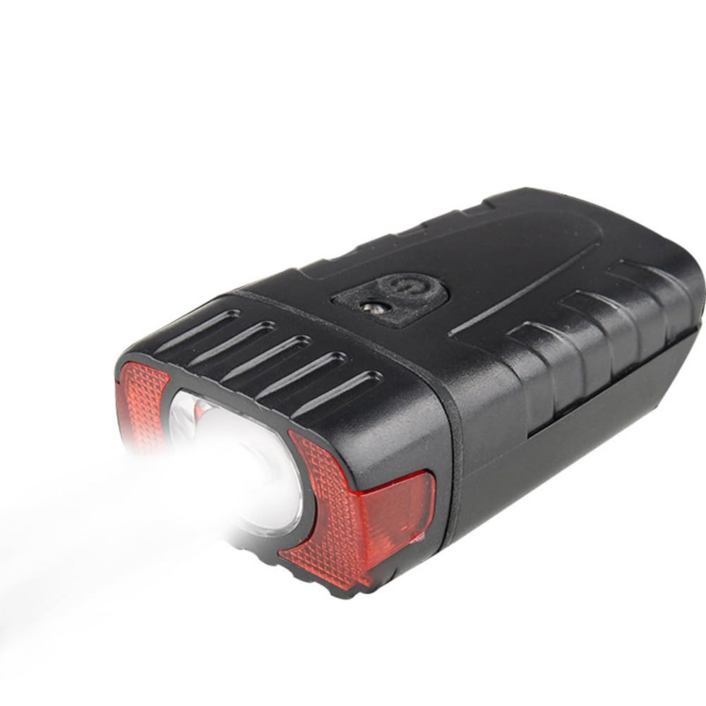 Fari per Bicicletta con Ricarica USB, Illuminazione Intelligente fotosensibile per Ciclismo all'aperto, Corsa Notturna e luci per Casco.