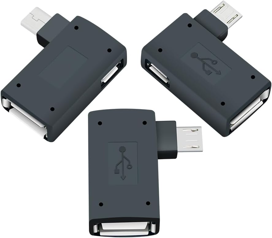 OTG Cable Adapter for fire Stick 4K Max,Added Memory to Your fire tv Stick,Compatible with Streaming Android Phone Tablet etc Device 3-Pack