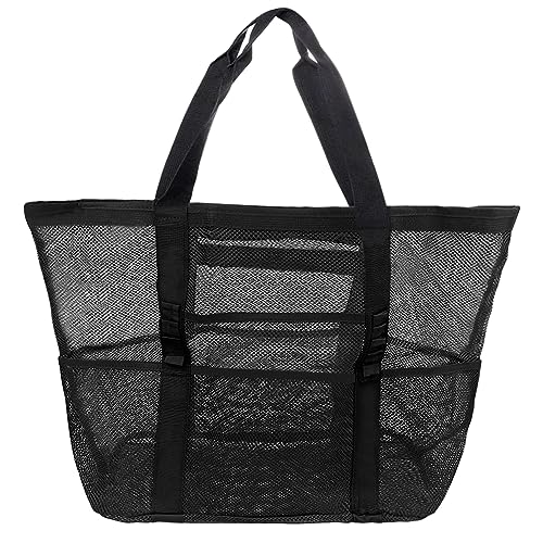 プールバッグ 大容量 メッシュバッグ 軽量 ビーチバッグ 大人 温泉バッグ スパバッグ ビーチ ジム 旅行 バッグ 収納袋 手提げカバン 折り畳み可能 手提げバッグ