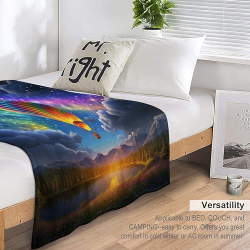 Couvertures flannel montgolfière jeté canapé confortable doux - 7