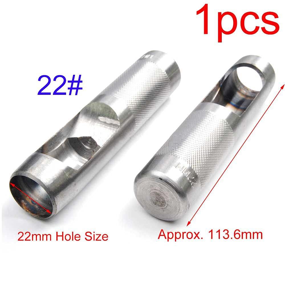 1 sztuk 25 rozmiar dziurkacze metalowe narzędzia do dziurkowania skórzany zestaw rzemieślniczy dziurkacz do paska na ubrania płócienne okrągłe wykrawanie 1.0mm do 25mm, M22