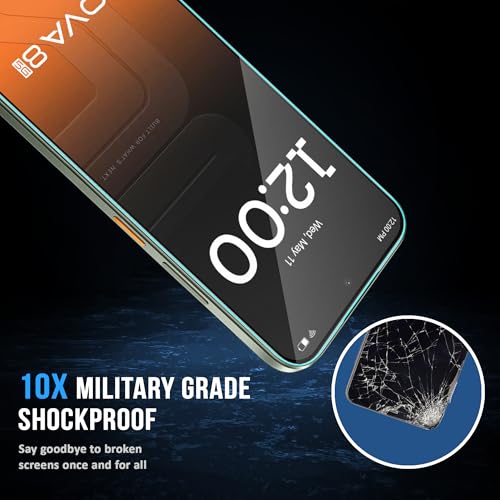 Image of FIRST MART Tempered Glass for Tecno Pova 8, 9H 0.3 mm Full-Glue Screen Protector with Cable Protector, 3D Edge-to-Edge, HD Clear, Case-Friendly, Black, Pack of 1