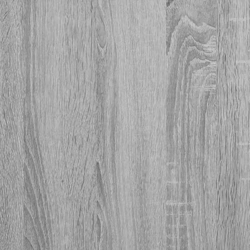 Table de chevet au style stylé sonoma gris avec grand rangement de 62 cm de large - 4