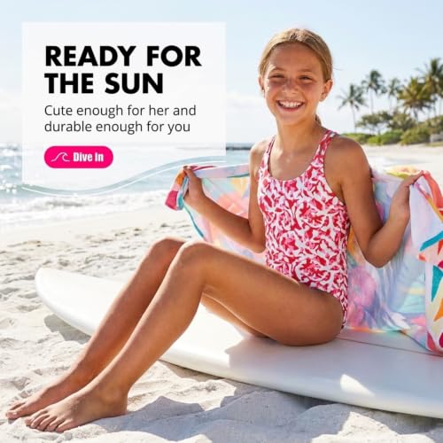 Image of Kanu Surf Girls' Reese UPF 50 Beach Sport Criss-Cross One Piece Swimsuit