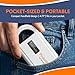 Pocket Hero™ ISO Microchip Scanner for Pets, Compact, Rechargeable Reader with Bright Display, USB Cable and Test Chip Included