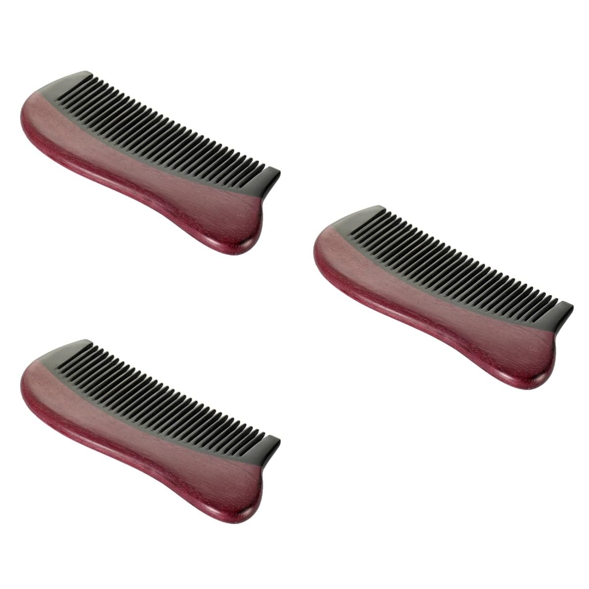 FRCOLOR Lot de 3 peignes en corne pour hommes peignes pour cheveux Accessoires de cheveux Femmes Peignes à cheveux pour femmes Peignes à cheveux pour hommes Brosse à cheveux pour femmes Hommes Peignes