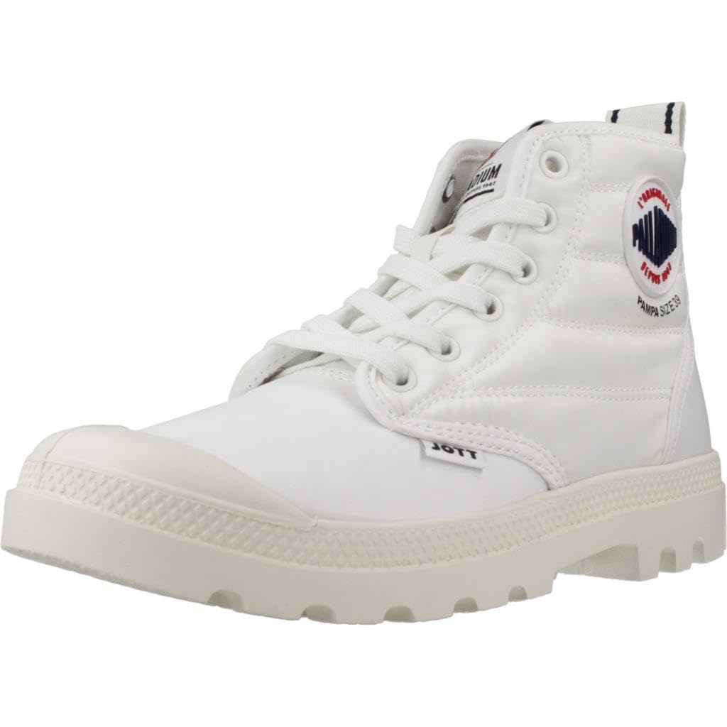 Palladium Unisex Pampa Ankle Boot, White, 9 UK
