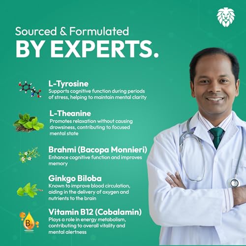Image of Healeo Brain Fuel Drops for Memory & Focus with Ginkgo Biloba, Brahmi, L-theanine | Nootropic Brain Booster Supplement - 50ml