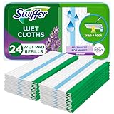 Swiffer Sweeper Wet Mopping Cloths with Febreze Freshness, Lavender Vanilla & Comfort, 24 count