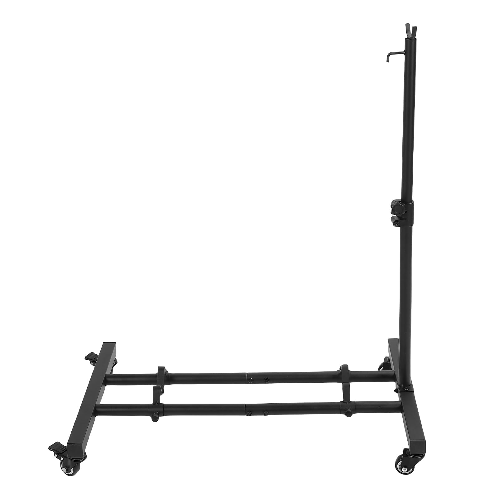 Soporte de bicicleta portátil con rueda de hierro, soporte ajustable para varios tamaños de bicicleta, acero de alta resistencia, bajo contenido de carbono, GK001