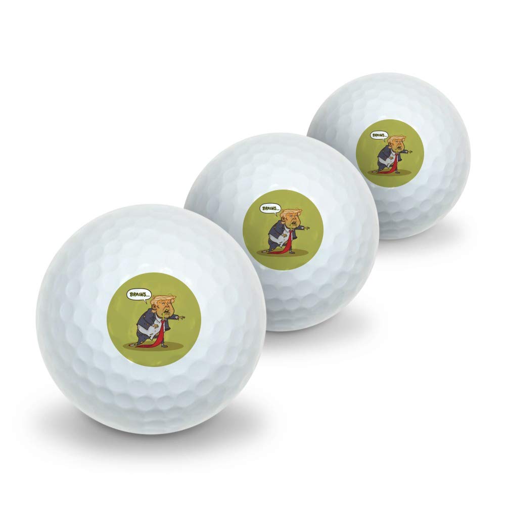 GRAPHICS & MORE Donald Trump Undead Zombie Halloween Funny Novelty Golf Balls 3 Pack