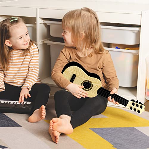 Qdh JT0001 Kids Toy Guitar 6 String,17 Inch Guitar Baby Kids Cute Guitar Rhyme Developmental Musical Instrument Educational Toy thumb #1