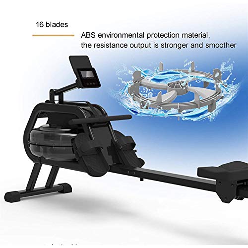 Image of Water Resistance Rowing Machine Home Use Simulate Underwater Sound Indoor Rower Foldable Rowing Machine APP Intelligent Control with LCD Display Display Time Speed Distance Calories Etc