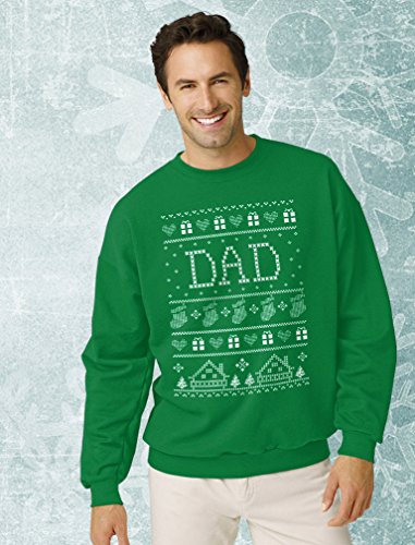 Tstars Funny Gift for Dad Dad's Ugly Christmas Sweater Sweatshirt3