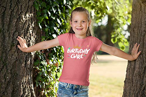 Image of Birthday Girl Shirt Crown 1st First 2nd Two 3rd 4th 5th Toddler Birthday Outfit
