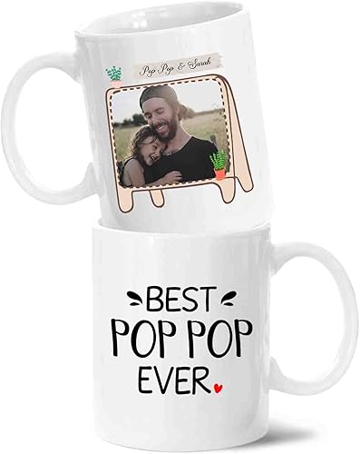 Taza de café pop pop personalizada para cumpleaños  Regalos personalizados para el abuelo  Tazas de café con nombre personalizado Regalos para el disponible en Yaxa Guatemala