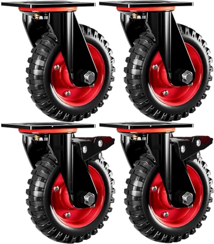 Roulettes robustes pour chariot de transport et établi de bricolage