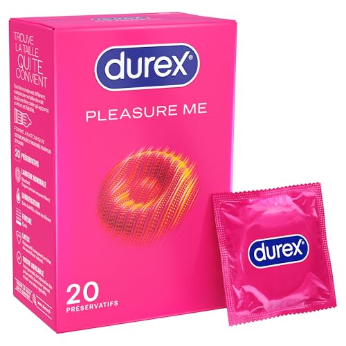 Durex PLEASURE ME - 20 Préservatifs Perlés et Nervurés