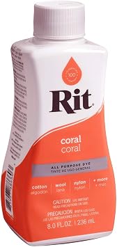 Liquid Dye, 8 Ounce Coral