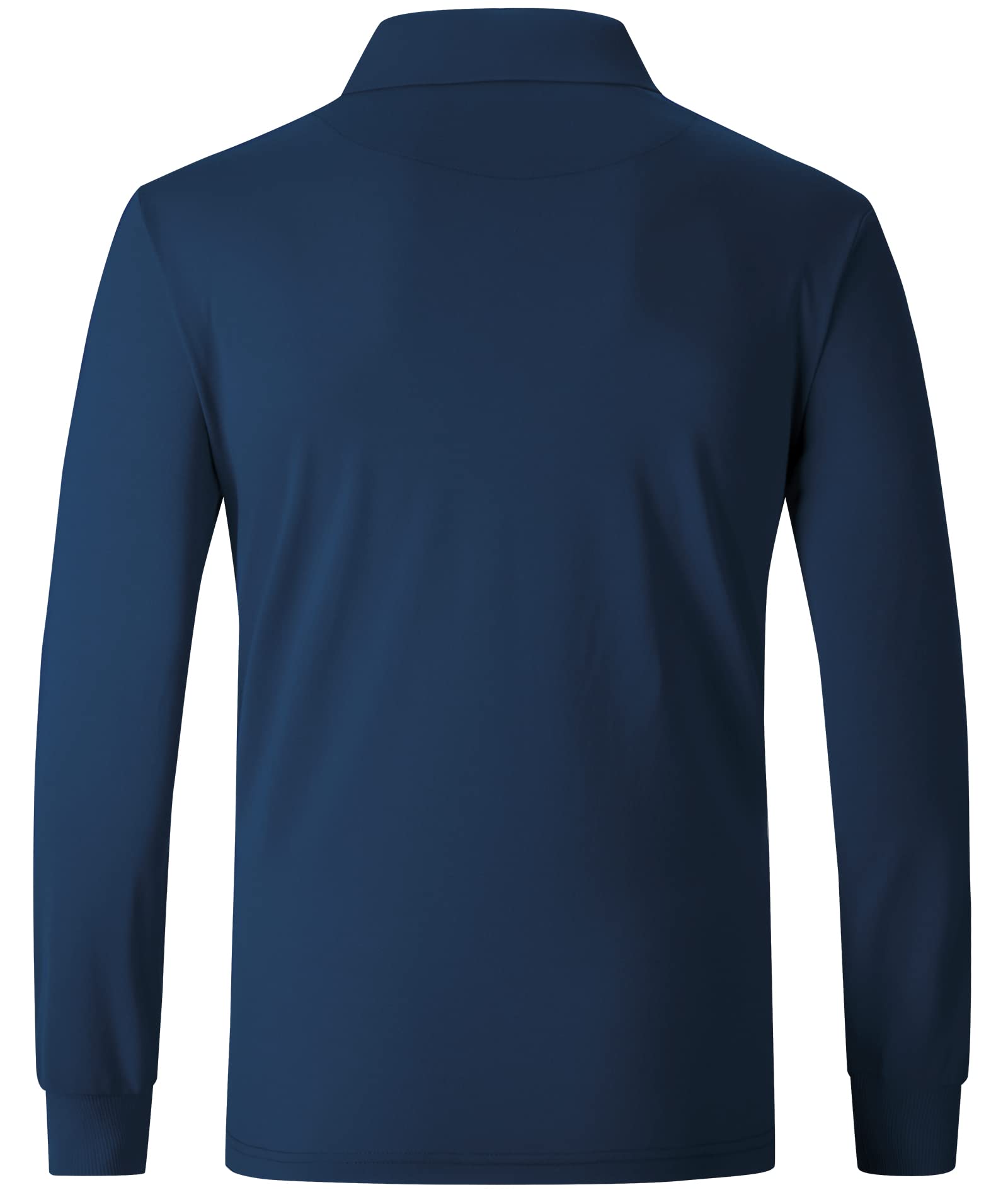 SwissWell Poloshirt Herren Langarm Schnelltrocknend Funktions Longsleeve T-Shirts für Männer Atmungsaktiv Casual Golf Polohemd