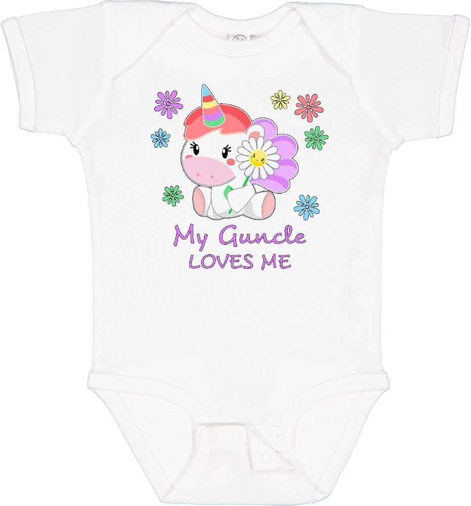 Amazon.com: inktastic My Guncle Loves Me- Cute Unicorn Baby