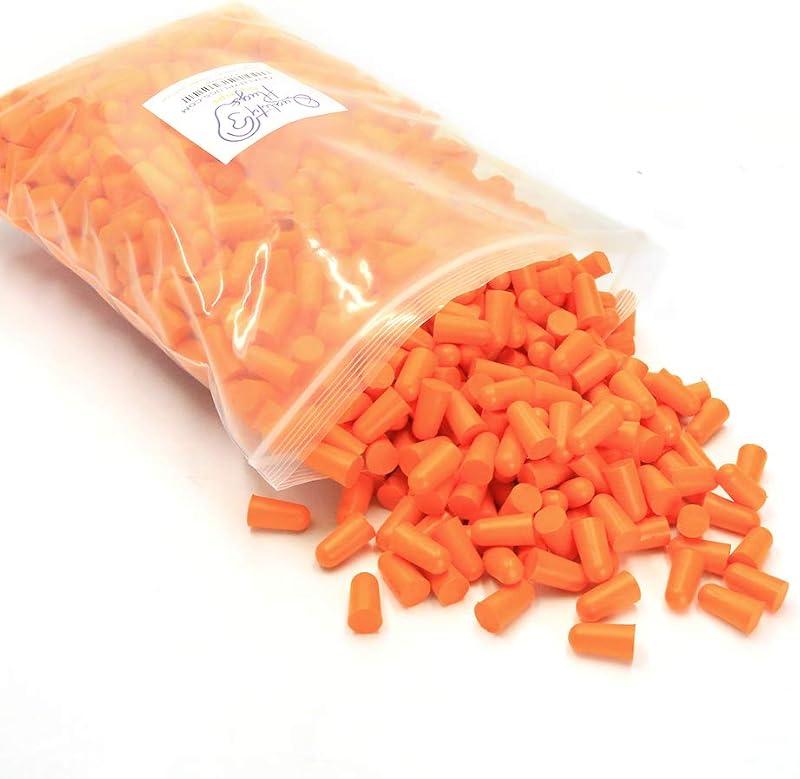 Quality Foam Ear Plugs 500 Pair - 32 dB Noise Cancelling High Decibel Sound Blocking Soft - Dispenser Refill Safety Hearing Protection Ear Protection Disposable Ear Plugs Bulk