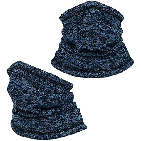 Navy Neck Warmer Men Women Ski Neck Gaiter Cover Face Mask Scarf Multifunctional Neck Warmer Snood Scarf Hat Winter Outdoors Work Sports Cover