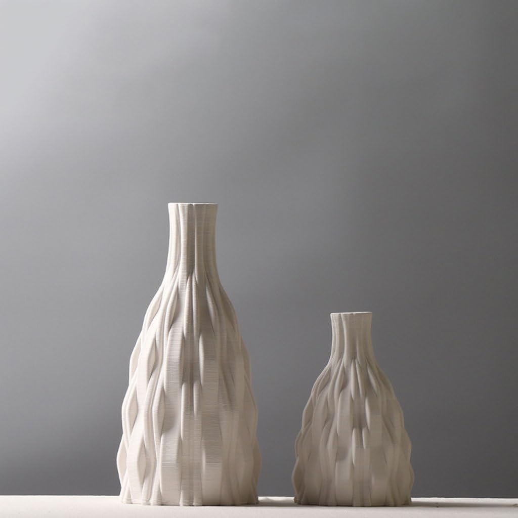 Vasen Wohndeko Wohnzimmer Keramik Vase Blumenarrangement Behälter Einfachheit Büro Getrocknete Blumenvasen Home Ornamente(B)
