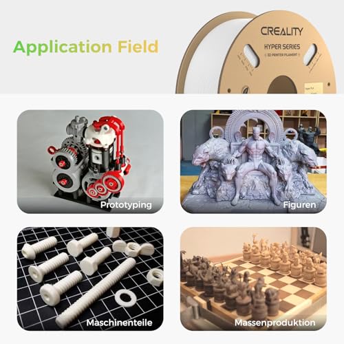Image of Creality Hyper PLA Filament 4KG, Up to 600mm /s High Speed 3D Printer Filament PLA 1.75mm, No-Tangling Stronger Toughness Fit Most 3D Printers