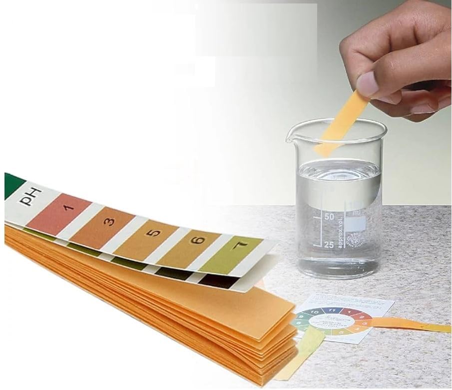 Definite Universal indicator pH 1-14 Test Indicator pH Paper, ph Meter, for Water Testing, Water and Soil testing (100 Strips) for School College Home Lab-image-32