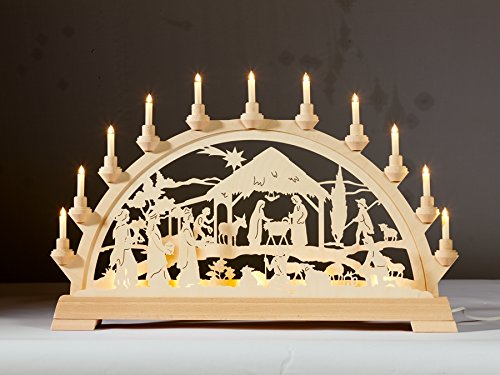 Mire la Naissance du Christ de voûte Noël Rois Candelabrums