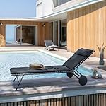 Lafuma Sonnenliege Bayanne II Hedona Grau Onyx