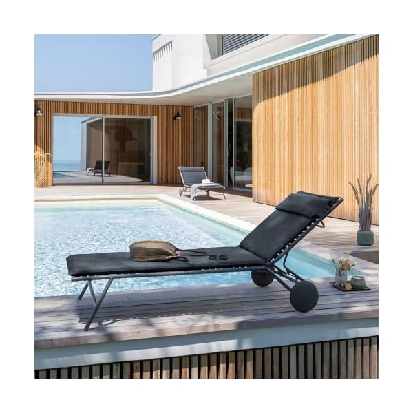 Lafuma Sonnenliege Bayanne II Hedona Grau Onyx