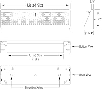 Vista 4 de Imperial Zócalo decorativo blanco 18", RG4080