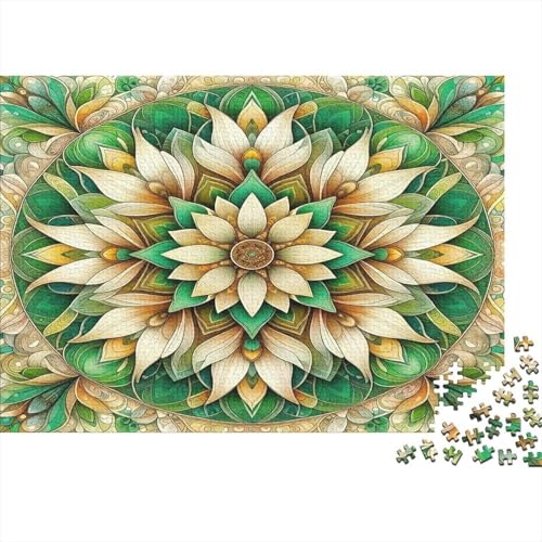 Puzzle de 1000 piezas de mandala floral que reduce el estrés y decora tu hogar con arte